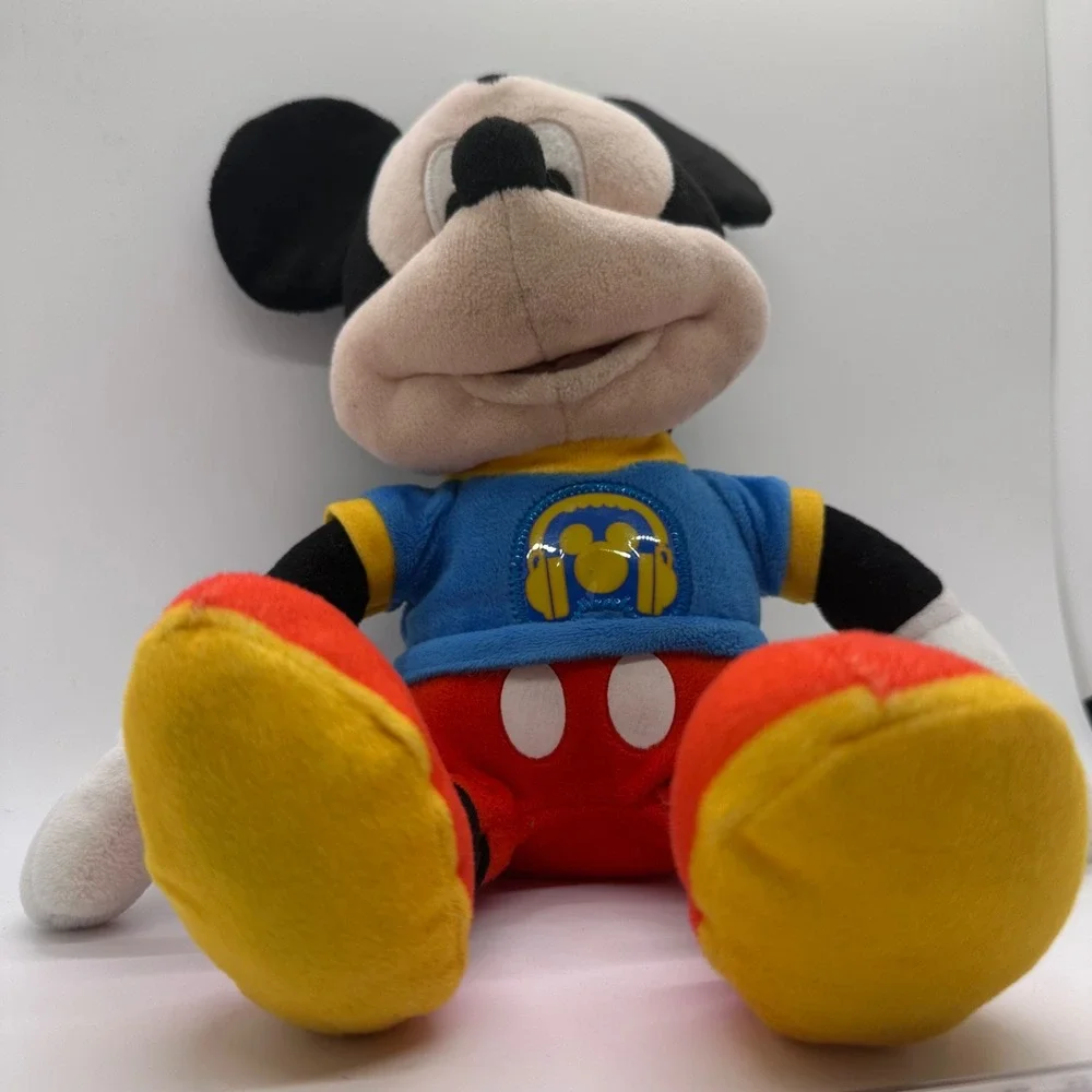 Disney Mickey‎ Mouse Plush Toy  Blue Shirt Stuffed Animal 13in